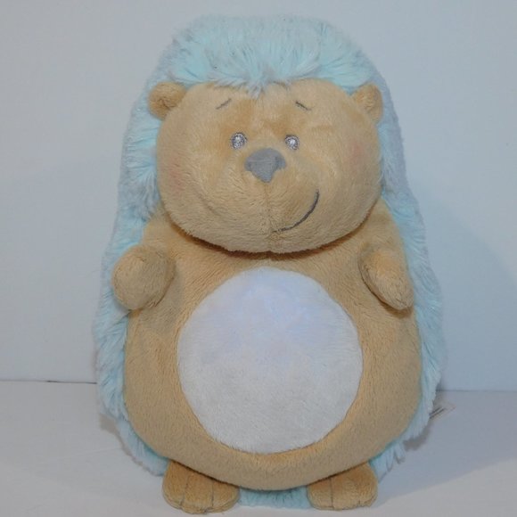 Ganz 8" Plush Blue Musical Belly Bright Stuffed Light Up Hedgehog Lovey Baby - Picture 1 of 11